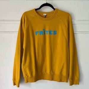 NWT Clare V Frites Sweatshirt